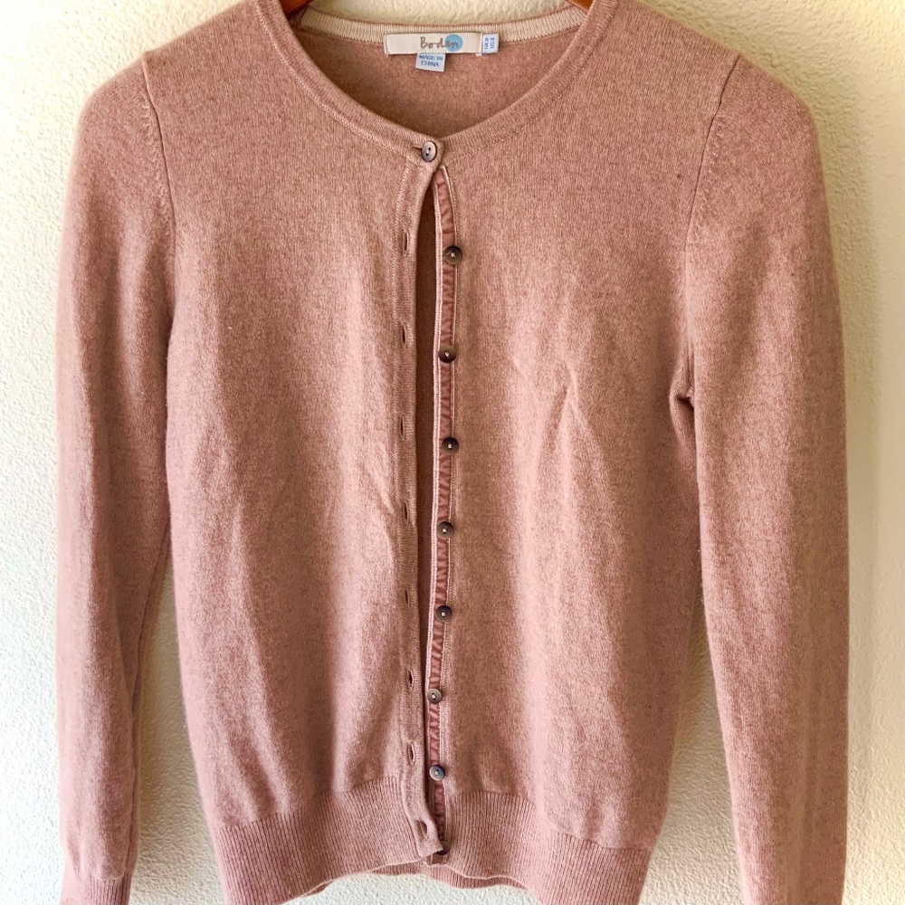 Boden Pink Cardigan Sweater